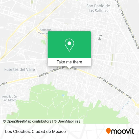 Los Choches map