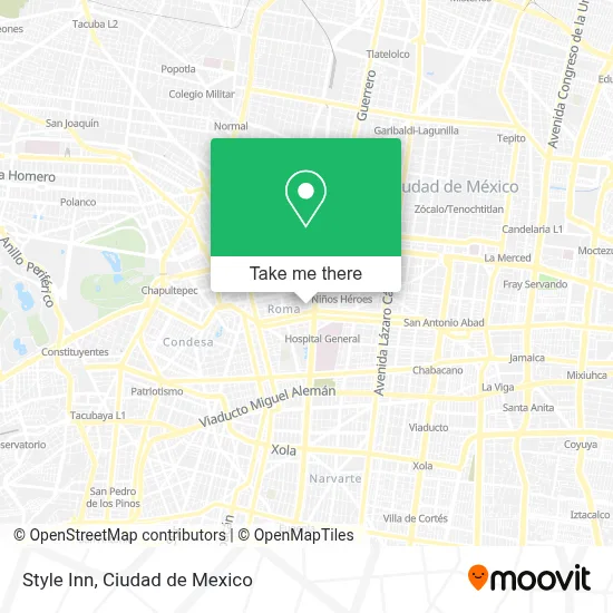 Style Inn map