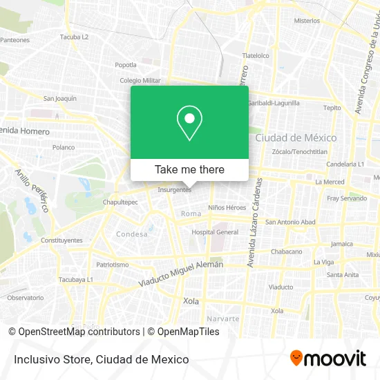 Inclusivo Store map