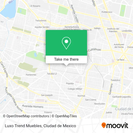Luxo Trend Muebles map