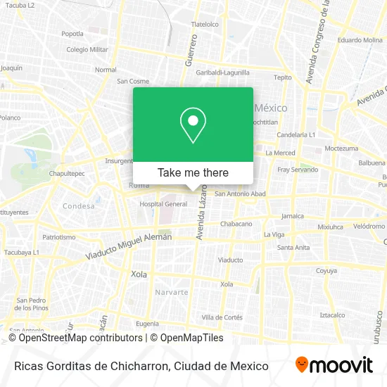 Ricas Gorditas de Chicharron map