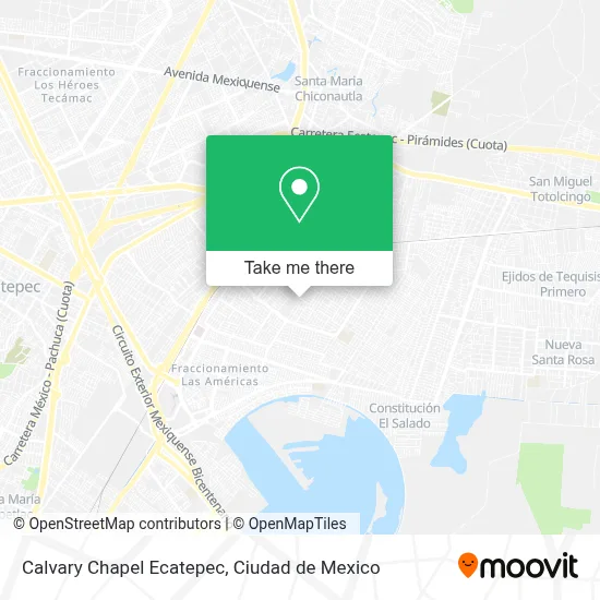 Calvary Chapel Ecatepec map