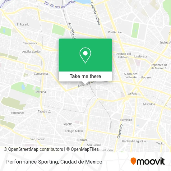 Performance Sporting map