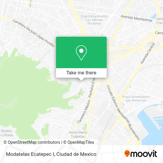 Modatelas Ecatepec I map