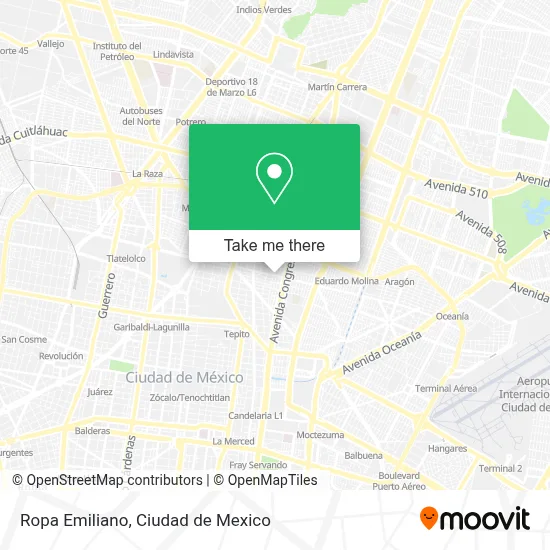 Ropa Emiliano map