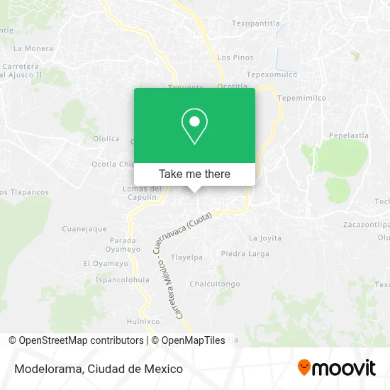 Modelorama map