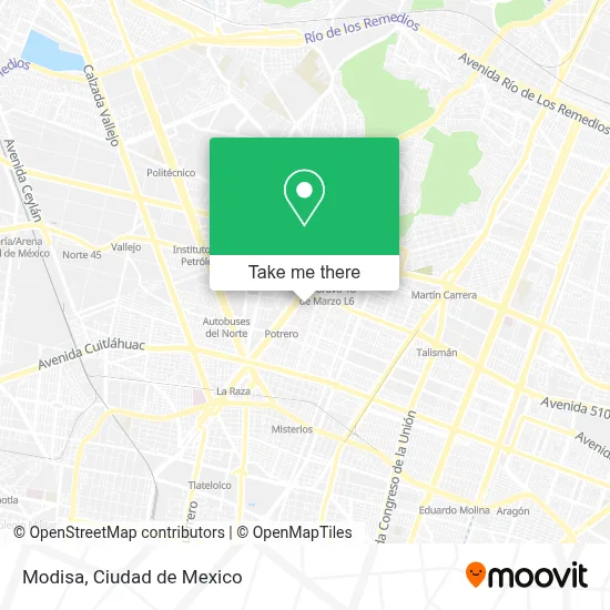 Modisa map