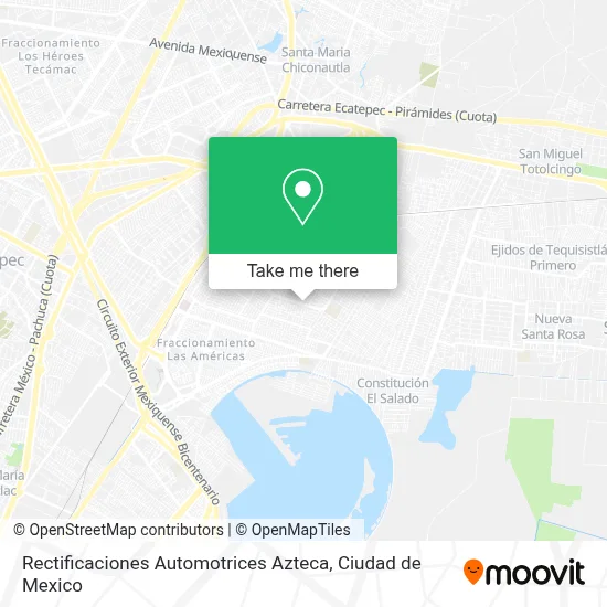 Rectificaciones Automotrices Azteca map