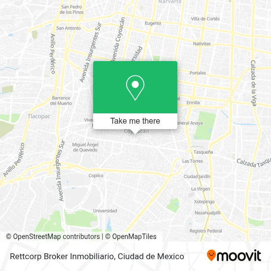 Rettcorp Broker Inmobiliario map