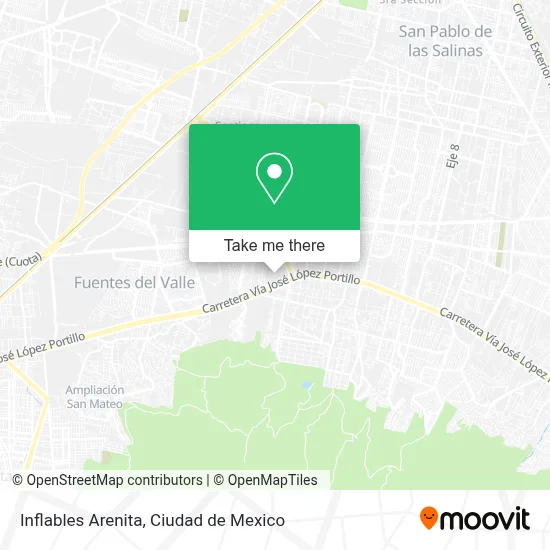 Inflables Arenita map