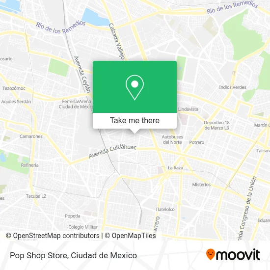 Pop Shop Store map