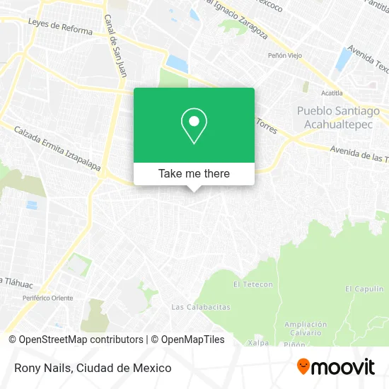 Rony Nails map