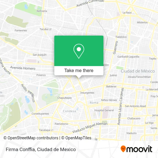 Firma Conffia map