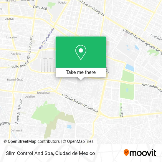Slim Control And Spa map