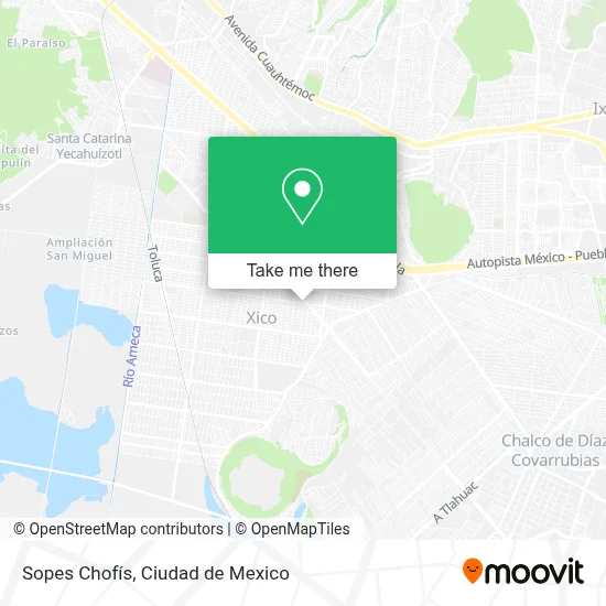 Sopes Chofís map