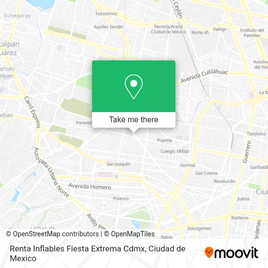 Renta Inflables Fiesta Extrema Cdmx map