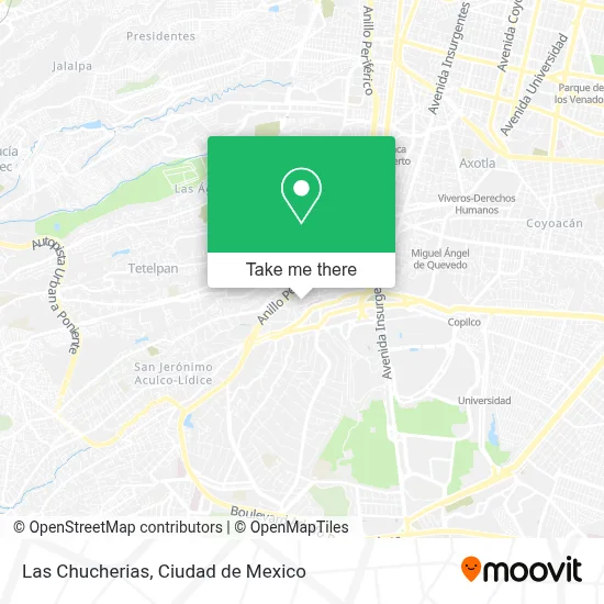 Las Chucherias map