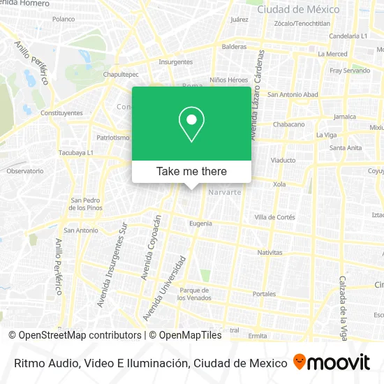 Ritmo Audio, Video E Iluminación map
