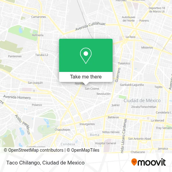 Taco Chilango map