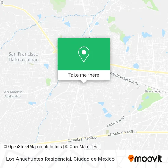 Los Ahuehuetes Residencial map