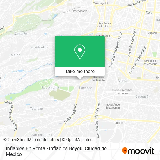 Inflables En Renta - Inflables Beyou map