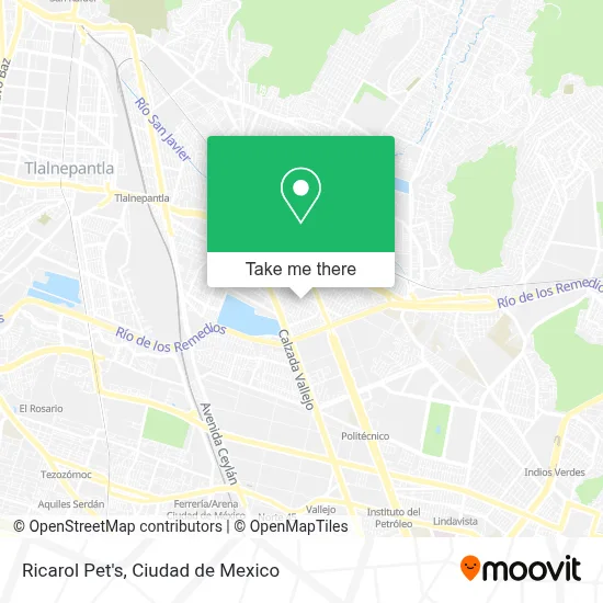 Ricarol Pet's map