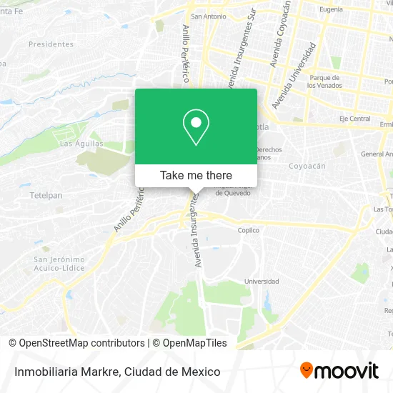 Inmobiliaria Markre map