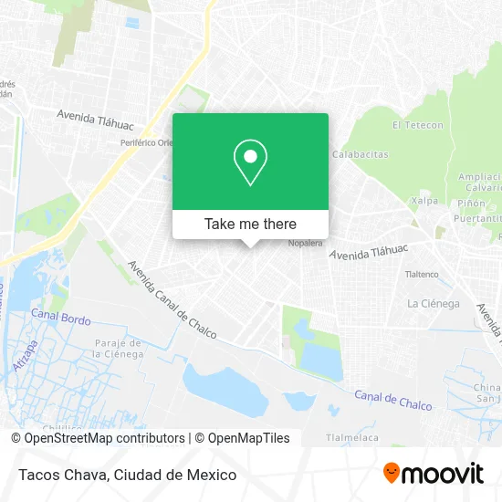 Tacos Chava map