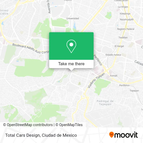 Total Cars Design map