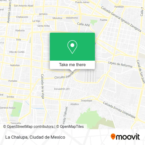 La Chalupa map