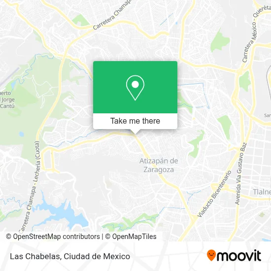 Las Chabelas map