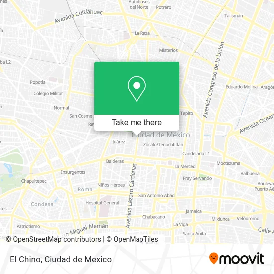 El Chino map