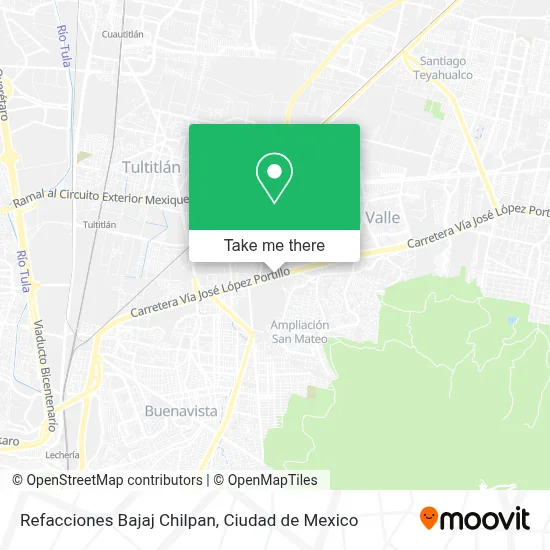 Refacciones Bajaj Chilpan map