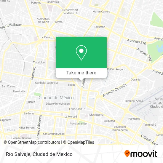 Río Salvaje map