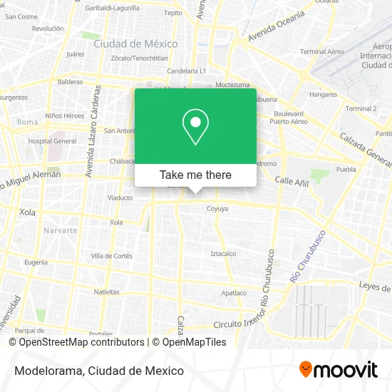 Modelorama map
