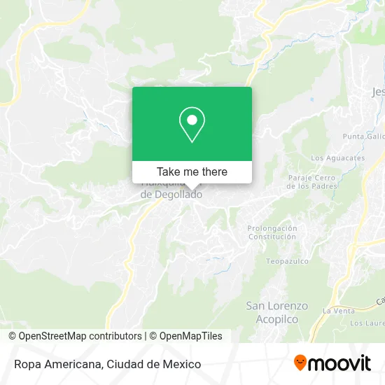 Ropa Americana map