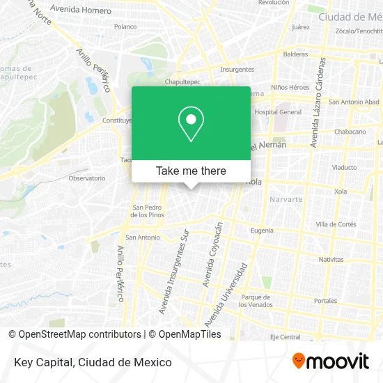 Key Capital map
