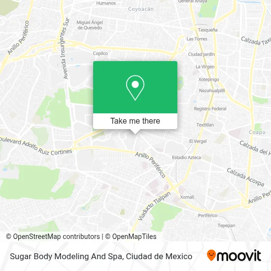 Sugar Body Modeling And Spa map