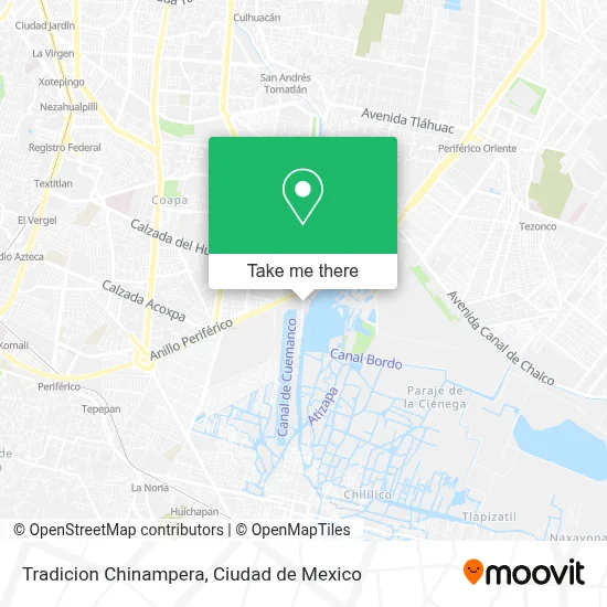 Tradicion Chinampera map