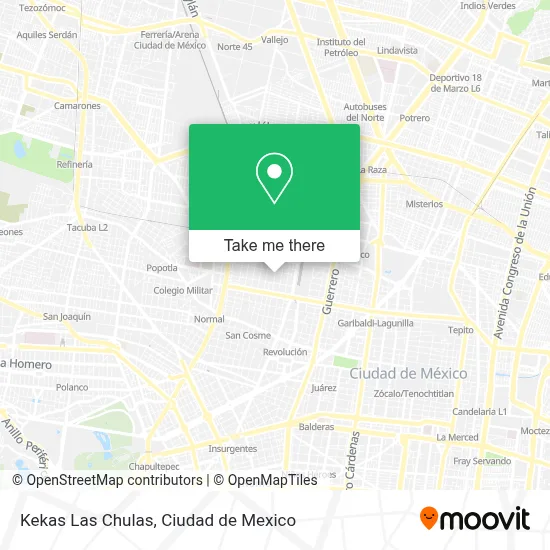 Kekas Las Chulas map