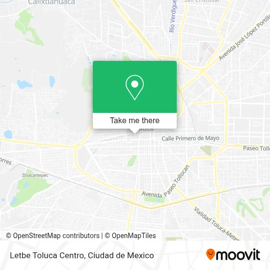 Letbe Toluca Centro map