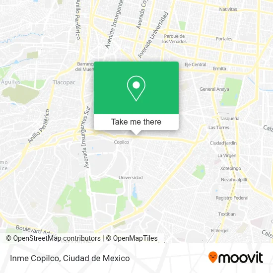 Inme Copilco map