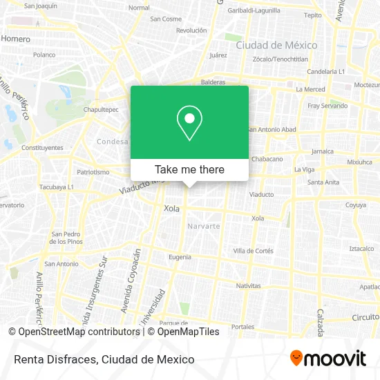 Renta Disfraces map