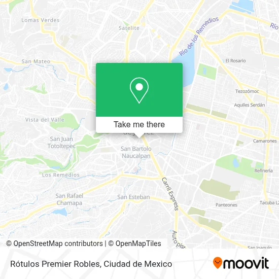 Rótulos Premier Robles map