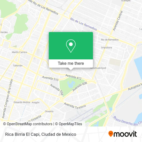 Rica Birria El Capi map