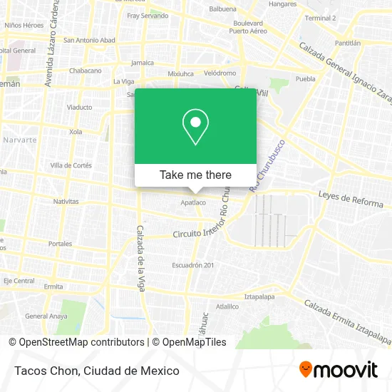 Tacos Chon map