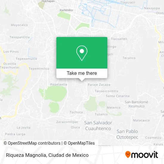 Riqueza Magnolia map