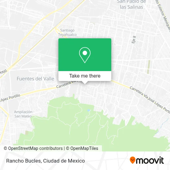 Rancho Bucles map