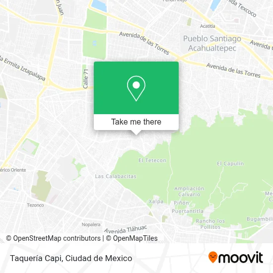 Taquería Capi map
