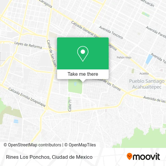 Rines Los Ponchos map